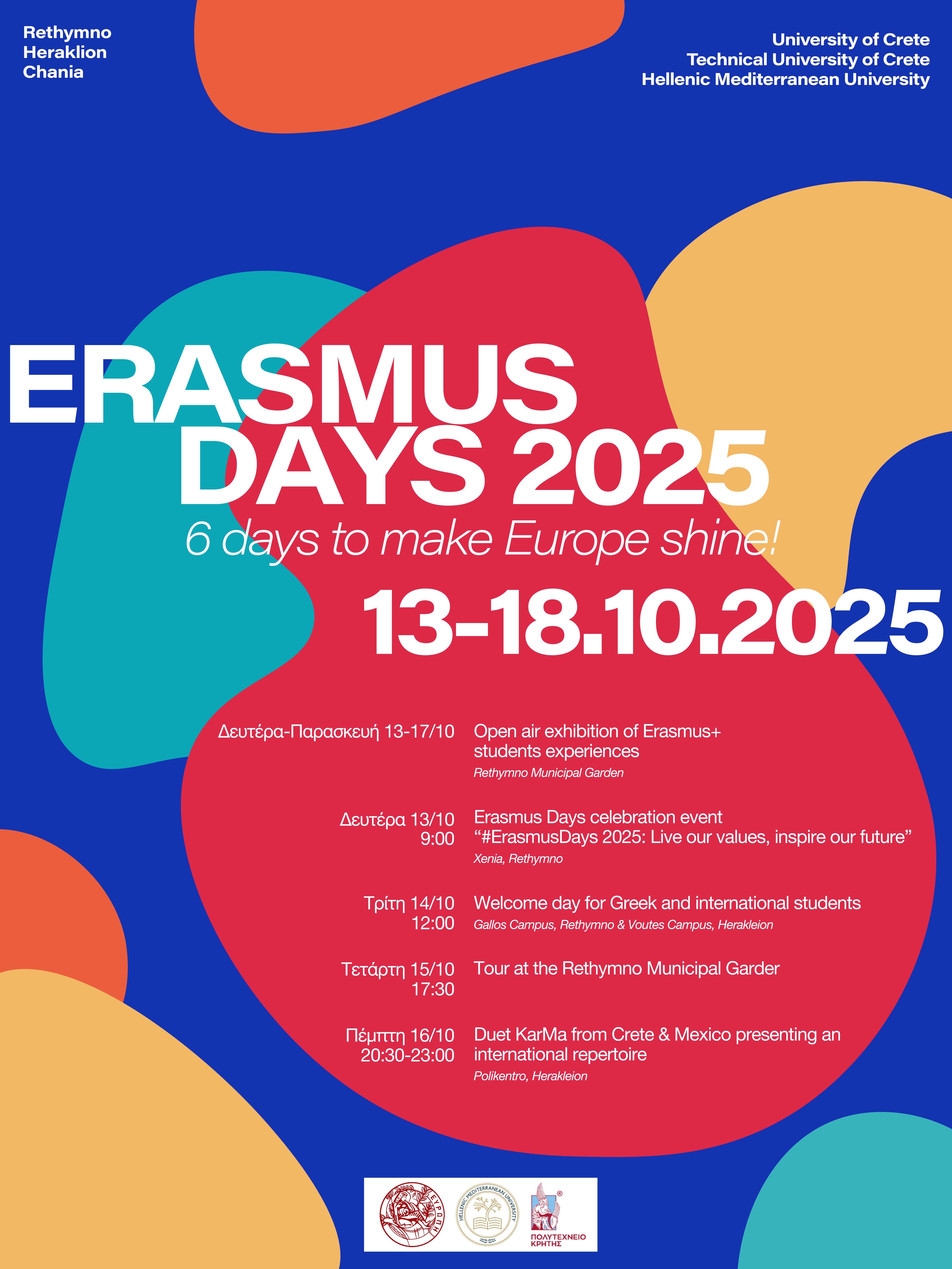 “#ErasmusDays 2025: Live our values, inspire our future”