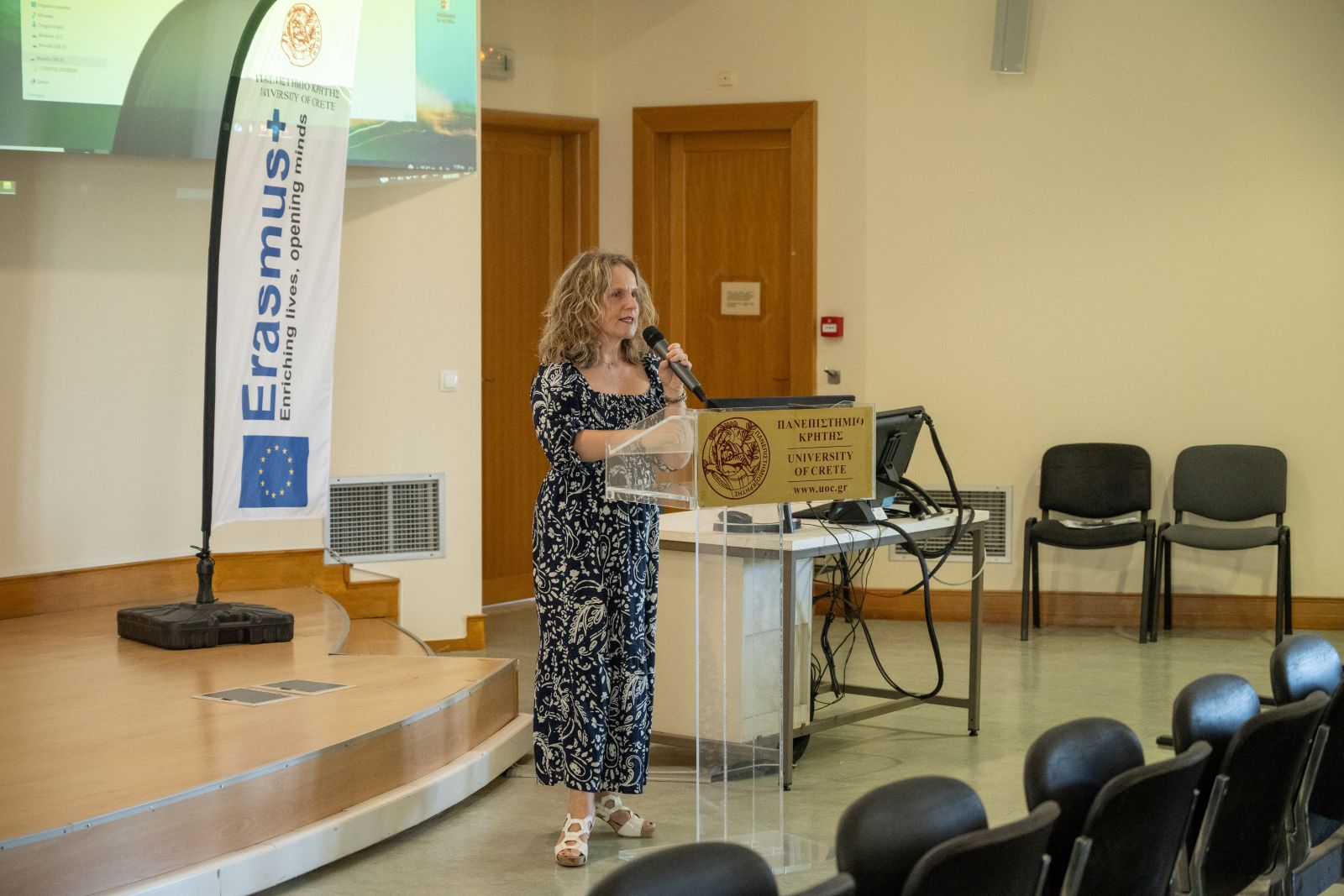 The University of Crete welcomes Erasmus students in Voutes Campus